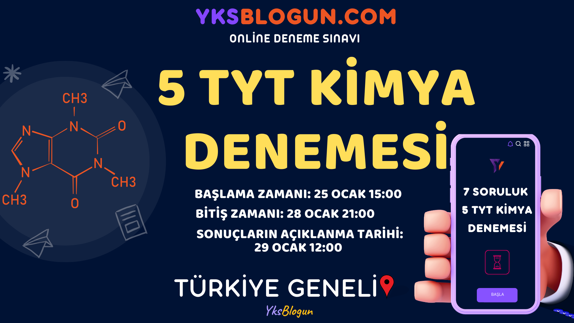 5 TYT Kimya Denemesi